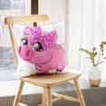 thumbnail image 5 of LALILO Throw Pillow Covers Glamorous Pig Scarf And Bow White Pig Cushion Cover 18" x 18", 4276 Pack, 5 of 6