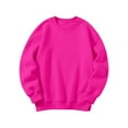 thumbnail image 4 of Ruyang Girls Plain Preppy Sweatshirts Side Pockets Teens Y2K Trendy Sweatshirt Long Sleeve Crewneck Pullover Tops Fall, 4 of 4