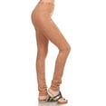 thumbnail image 2 of 2Chique Boutique Women's Camel Color Mineral Washed Leggings with Elastic Waistband (small), 2 of 3