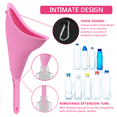 thumbnail image 4 of Female Urination Device, Silicone Female Urinal Women Funnel, Reusable Portable Womens Urinal for Camping, Pink, 4 of 7