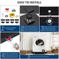 thumbnail image 4 of AKDSteel Heavy-Duty Carbon Steel Washing Machine Drain Pan, Rust-Proof Leak Protection With Outlet Switch, Drain Hole, Hose Adapter, And Waterproof Tape, 4 of 8