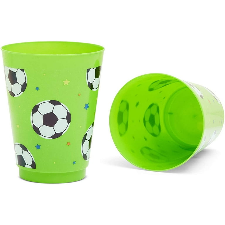 20 Oz Plastic Cups with Straws Baseball & Soccer Shaped Drinking Cups 4  Inch White Translucent Cup for Sports Theme Party Supplies Wyz17827 - China  Plastic Baseball & Soccer Shaped Bottle and