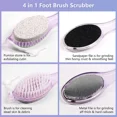thumbnail image 4 of Pumice Stone Foot Brush Scrubber 4, Blue, 2 Pack, 4 of 4