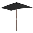 thumbnail image 2 of vidaXL Outdoor Parasol with Wooden Pole 59.1"x78.7" Terracotta, 2 of 24