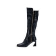 thumbnail image 3 of Ninety Union London Tall Printed High Heel Boot With A Square Toe And A Gold Tip, Black, 10, 3 of 4
