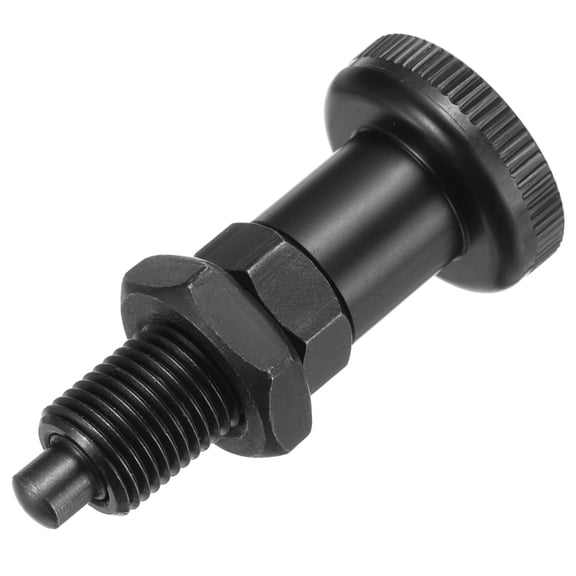 Uxcell Push Fit Ball Nose Spring Plunger, Carbon Steel Retractable Fine Thread Index Plunger M10x1 1