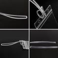 thumbnail image 2 of SBYURE 100 Pack Clear Plastic Luggage Loop Straps,Worm Loops for Luggage Tags,Plastic Name Tag Loop for Identification Cards ID,6 inch, 2 of 9