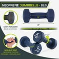 thumbnail image 4 of ProsourceFit Set of Two Neoprene Dumbbells Coated for Non-Slip Grip, 8 lb, 4 of 7