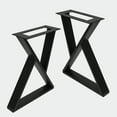 thumbnail image 5 of Home Soft Things Z Shape Table Leg 2 Pcs with Screws - 16'', 5 of 8
