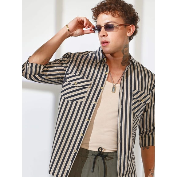 Candy Striped Oversized Shirt