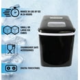 thumbnail image 4 of Koolatron Compact Countertop Ice Maker with Digital Controls and LED Indicators, Fast Ice Production for Home, 4 of 9