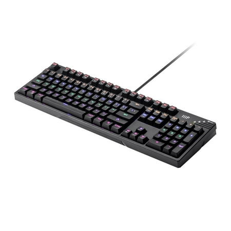 Multicolor RGB Backlit Full-Sized Blue Switch Mechanical Keyboard