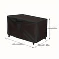 thumbnail image 1 of HLONK [1pc PU Fire Pit Cover] 1pc Square Fire Pit Cover  PU Coated  Fade Resistant | 32*32*25 Inches  Black  Suitable for Most Square Fire Pit Countertop for All Weather Protection, 1 of 6