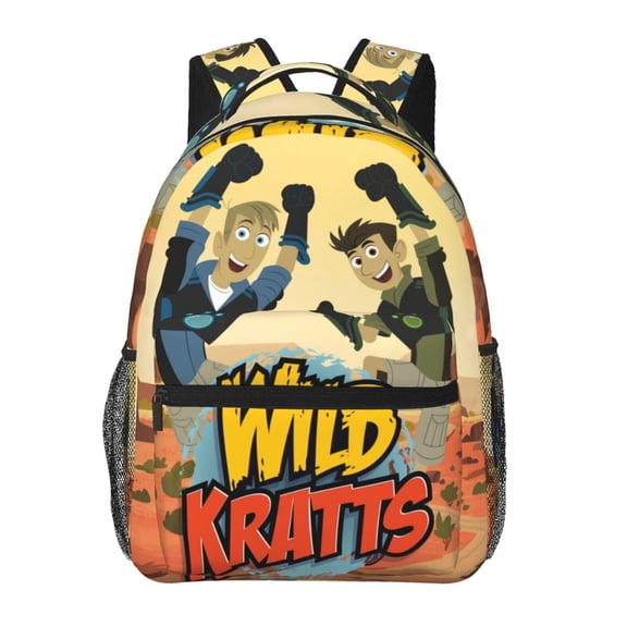 Wild Animal Kratts Backpacks Travel Laptop Backpack Lightweight Bookbags Casual Daypack