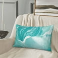 thumbnail image 6 of Fotbe Teal Turquoise 1 Pillow Cases - Envelope Closure - Luxury, Extra Soft, Cooling Pillow Covers - Wrinkle, Fade, Stain Resistant-20"x30", 6 of 8