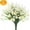 White, variant on Sinhoon 6 Bundles Artificial Daisy Mums Flowers Outdoor Fake Fall Flowers for Decoration No Fade Faux Plastic Autumn Flower Garden Porch Window Box Decor
