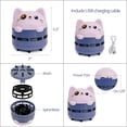 thumbnail image 2 of Wrapables Mini Portable USB Desktop Vacuum, Lilac Kitty, 2 of 6