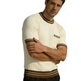 thumbnail image 6 of Ringer Tee Men Summer Fashion Ribbed Knit Crew Neck Short Sleeve Mens T-Shirts Casual Tops, 6 of 6