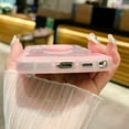 thumbnail image 6 of Compatible with Samsung Galaxy S22 Ultra Cute 3D Love Heart Phone Case,Glitter Bling Clear S22 Ultra Case Curly Wave Frame Case Women Soft Shockproof Cover (Purple, Samsung Galaxy S22 Ultra), 6 of 12