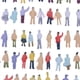 thumbnail image 4 of 400pzs Modelo Pintado Tren Personas Figuras Escala N (1 A 150), 4 of 5