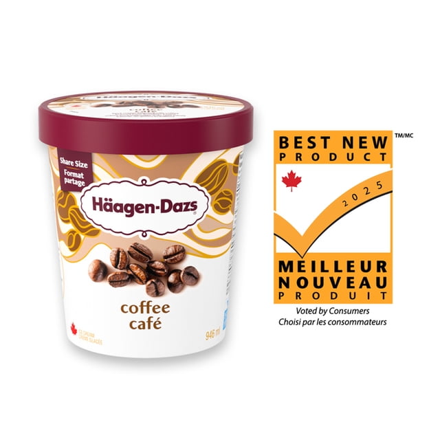 HAAGEN-DAZS Coffee Ice Cream, Crafted in Canada, 946 ml