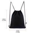 thumbnail image 2 of HLONK Cotton Canvas Drawstring Backpack Gym Sack Pack Cinch String Sport Backpack Bag, 2 of 8