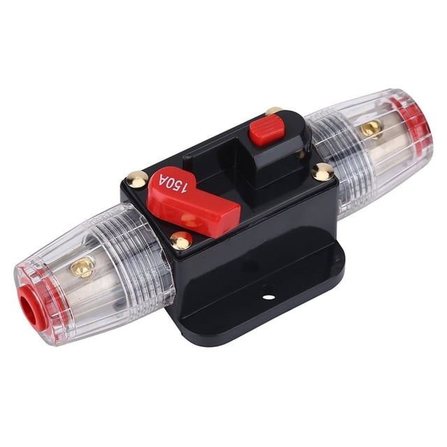 Portafusibles Con Interruptor Disyuntor De 150A Para Audio Modificado Para Automóvil, Resistencia A Altas Temperaturas, Construcción Sólida, Protección Contra Sobrecarga