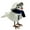 A, variant on kiskick Cute Standing Bird Ornament - Foam Stuffed Christmas Bird with Earmuffs Desktop Ornament, Adds a Playful Touch to Your Home Decor