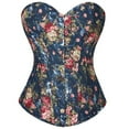 thumbnail image 3 of Jsaierl Women's Corset Top Tummy Control Sleeveless Halloween Costumes Renaissance Corset Retro Overbust Corsets Casual Bustier Shapewear, 3 of 10