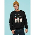 thumbnail image 2 of La La Lala Llama Men Sweatshirt, Male Medium, 2 of 4