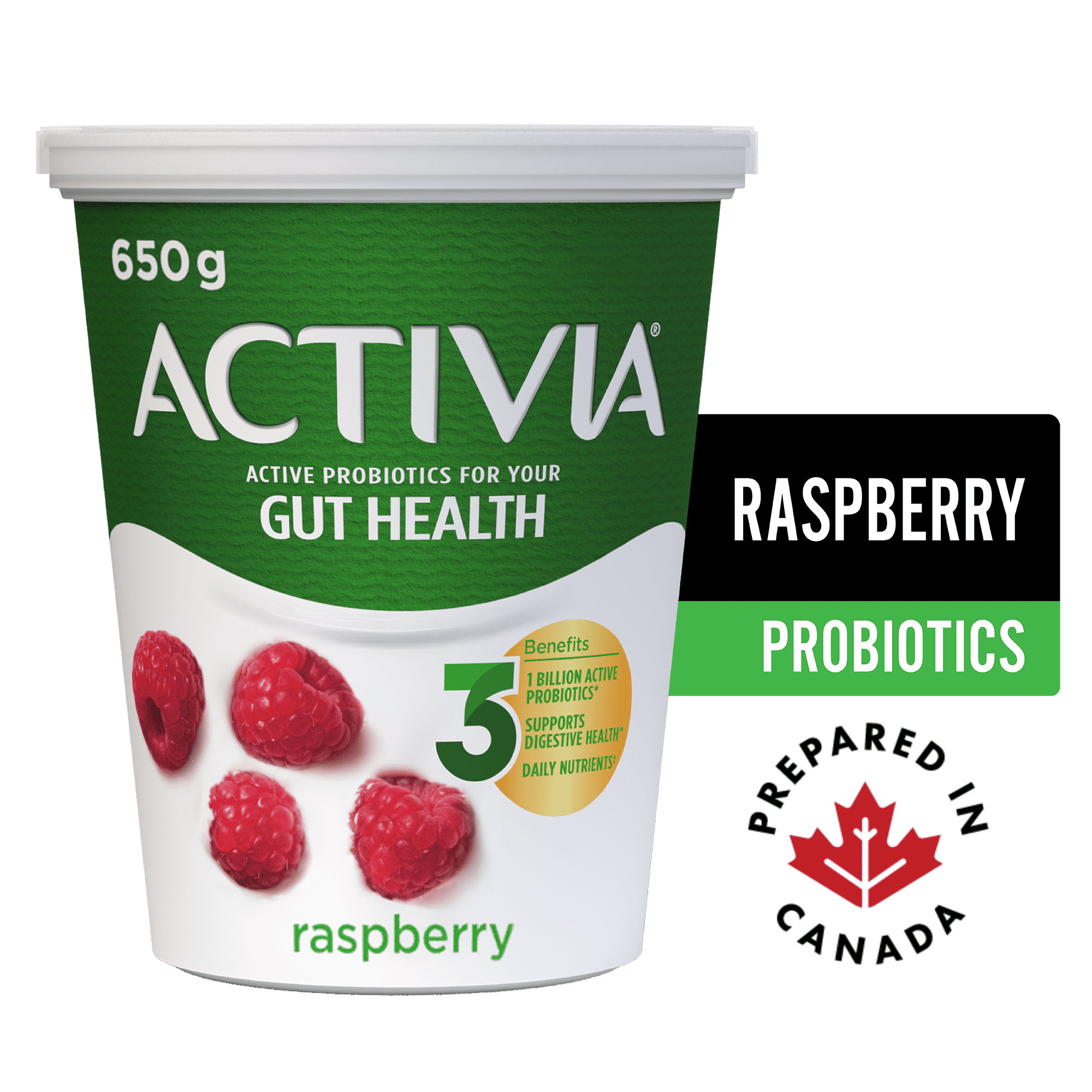 Activia Probiotic Yogurt, Raspberry, 650 g