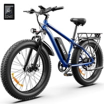 AMYET EB26 Electric Bike for Adults, 26*4.0 Fat Tire E-Mountain Bicycle,Peak 1500W Motor 48V 15Ah 7-Speed Ebike UL2849