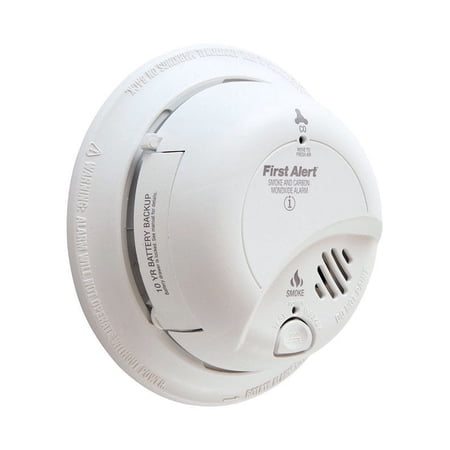 FIRST ALERT SC9120B Corded Electric Combination Alarm with Adapter Plugs for Easy Replacement