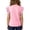 Pink, variant on Girls T Shirts with Flutter Sleeve, Short Sleeve Crew Neck Casual Kids Summer Tops Purple Size 9-10T