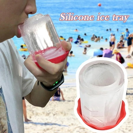 

Glass Ice Mold Cup Shape Ice Tray Maker Ice Cup Silicone Mold For Summer Party Outdoor New