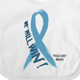 thumbnail image 4 of Inktastic We Will Win Against Prostate Cancer Ribbon Boys or Girls Baby Bib, 4 of 4