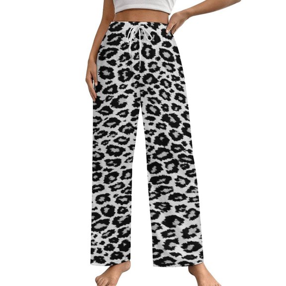 Animal Printing Leopard Pajama Pants Loose Pajamas Female Breathable Home Trousers Leisure Sleeping Pants Large Size