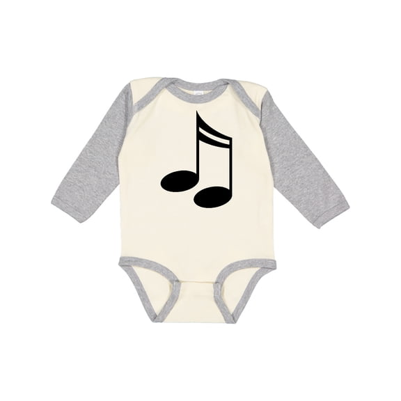 Inktastic Music Notes Musician Boys or Girls Long Sleeve Baby Bodysuit