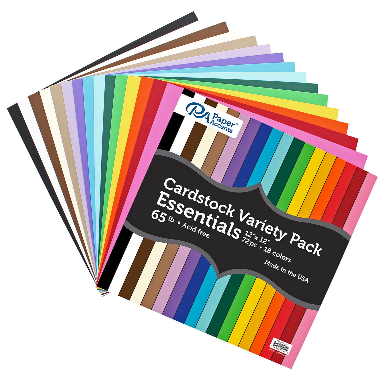 Et Cetera Papers Colorplan 12X12 Cardstock 100#CV - 10 Sheets - Ebony -  20582921
