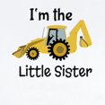 thumbnail image 2 of CafePress - Little Sister Backhoe I'm The Little Sister Body S - Long Sleeve Cotton Baby Bodysuit, 2 of 4