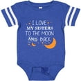 thumbnail image 3 of Inktastic I Love My Sisters to the Moon and Back Boys or Girls Baby Bodysuit, 3 of 5