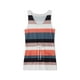 thumbnail image 3 of VISgogo Vestido casual de verano para mujer sin mangas con cuello en V profundo con cordón a rayas con bolsillos VISgogo  moda, 3 of 9
