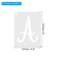 thumbnail image 2 of Uxcell 4 Inch Letter Stencils Number Stencils, 63 Pack Reusable Alphabet Templates Numbers Stencil Set Style 9, White, 2 of 6