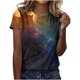 thumbnail image 1 of Camisetas Casuales de Mujer Día de San Valentín Impreso Cuello Tripulado Manga Corta, Top de Moda para la Fiesta Y Diario, 1 of 8