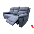 thumbnail image 3 of Levoluxe Regent 83" Jaxxon Blue Power Reclining 3 Seater Sofa with Power Headrests, 3 of 13