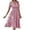 Red, variant on Midi Dresses for Women Striped Print Ruffle Trim Button Front Dress Drawstring Tie Knot V-Neck Short Sleeve Pleated A-Line Flowy Long Dress Beach Sundress Style D-3583 Khaki XL