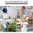 thumbnail image 6 of UBICON Waist Size Cotton Apron with 2 Deep Pockets for Home and Professional Use (White), 6 of 7