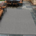 thumbnail image 6 of Couristan 7.5' Saddlestitch Round Area Throw Rug - Gray, 6 of 6