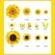 thumbnail image 5 of Decoración de pared de girasol – 27 pegatinas de girasol para paredes con mariposa 3D, decoración de girasol para guardería, calcomanía de flores amarillas extraíbles para decoración de cocina, baño,, 5 of 8