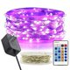 thumbnail image 1 of Guirnalda de luces LED RUICHEN púrpura regulable 9 pies 300 pies con control remoto, 1 of 9
